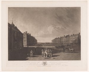 Vista de Queen Square en Londres Vista de Queen Square (título sobre objeto) de Robert Pollard (I)
