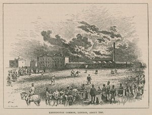 Kennington Common, Londres, alrededor de 1840