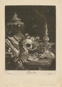Bodegón de vanitas, c.1685-88 de Robert Robinson