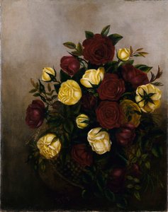 Bodegón de rosas de Robert S. Duncanson