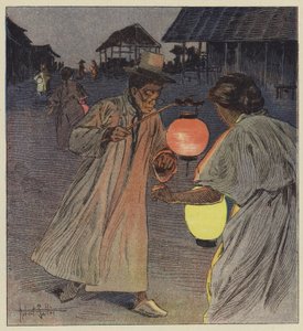 Paseo nocturno de los coreanos de Robert Salles
