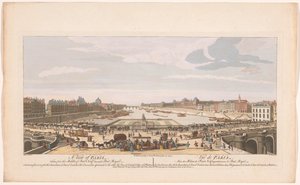 Vista del Pont Neuf sobre el río Sena en París, mirando hacia el Pont Royal Una vista de París, tomada desde el medio de Pont Neuf hacia Pont Royal (...) (título sobre objeto) París (título de la serie) de Robert Sayer