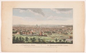Vista de la ciudad de Londres vista desde el lado norte
Una vista del norte de Londres (título en el objeto)
Londres (título de la serie) de Robert Sayer