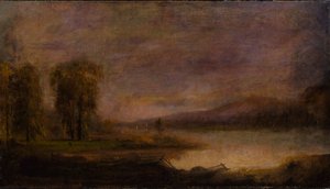 Paisaje con lago, 1864 de Robert Seldon Duncanson