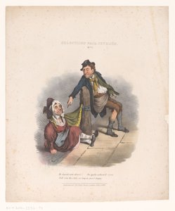 caricatura, con, borracho, hombre y mujer Selecciones de Seymour. no. 2 (título en el objeto)