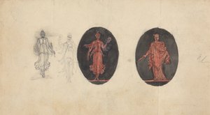 Diseños alegóricos para medallas