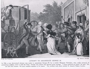 Intento de asesinato del Rey Jorge III, ilustración de 
