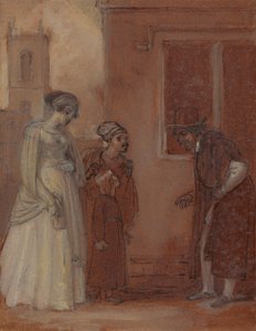 Maestro William Page y Sir Hugh Evans de Robert Smirke