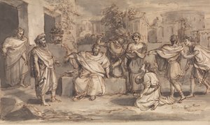 Skech para Timón de Atenas de Robert Smirke