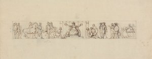 Estudio para un relieve con figuras románicas de Robert Smirke