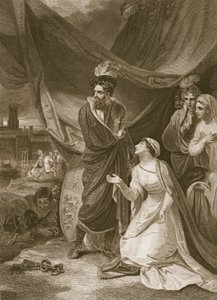 La rendición de Calais, grabado por A. Smith, ilustración de 