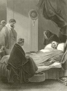 La muerte del Cardenal Wolsey de Robert Smirke
