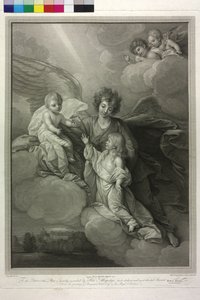 Apoteosis de los difuntos hijos del rey Jorge III de Inglaterra y de su mujer la reina Carlota de Robert Strange