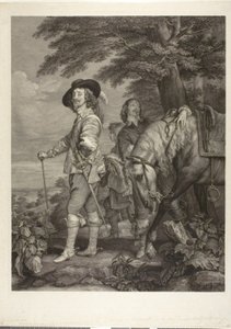 Carlos I, Rey de Inglaterra, con James, 1er Duque de Hamilton