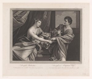 José y la esposa de Potifar Josephi Pudicitia / Joseph y la esposa de Potifar (título sobre el objeto)