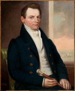 Retrato de hombre 1830 (Óleo sobre lienzo) de Robert Street
