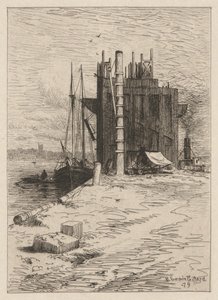 Bolsillos de carbón en New Bedford de Robert Swain Gifford