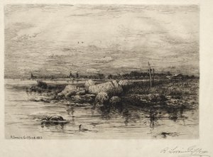 Desembocadura del río Apponaganasett de Robert Swain Gifford