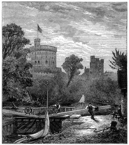 Antigua esclusa de Windsor, 1880