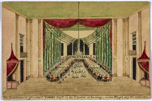 El espectáculo ofrecido a C. Forbes esquire en el teatro de Bombay la noche del 16 de octubre de 1811.