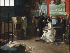 Intermezzo, de Thegerstrom, Robert (1857-1919). Óleo sobre lienzo de Robert Thegerstrom