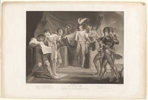 El rey Enrique condenando a Cambridge, Scroop y Northumberland