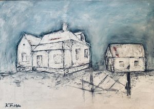 Casas rústicas de invierno de Robert Thirtle