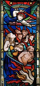El Juicio Final (detalle de Los Condenados) de Robert Turnill Bayne