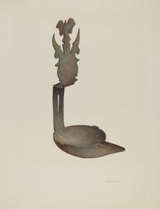 Lámpara de grasa de Robert W.R. Taylor