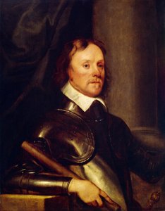 Retrato de Oliver Cromwell (1599-1658). Pintura de Robert Walker (1599-1658), óleo sobre madera