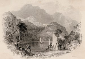 Paso de los Trossachs, Loch Katrine, Escocia de Robert Wallis