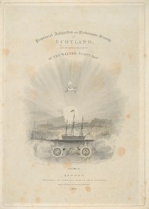 Portada: Antigüedades provinciales y paisajes pintorescos de Escocia, Volumen II