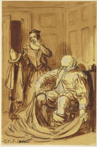 Falstaff und Frau Ford (Szene aus Die lustigen Weiber von Windsor, 4.2)