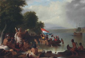 Desembarco de Henry Hudson de Robert Walter Weir