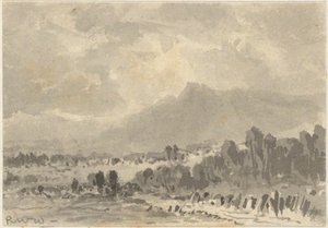 Paisaje - Rocas y Montañas de Robert Walter Weir