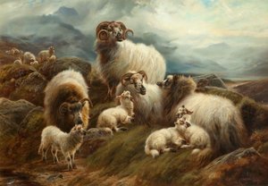 Ovejas en un paisaje, 1894