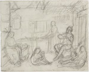 Personas en el interior de Robert Wilhelm Ekman