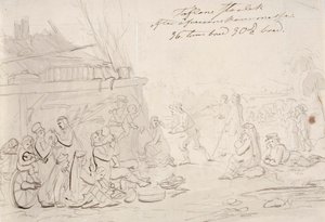 Escena en el patio de una granja de Robert Wilhelm Ekman