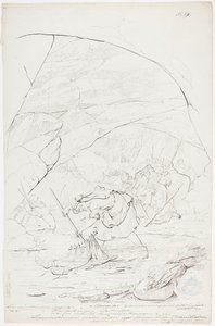 La madre de Lemminkäinen en Tuonela de Robert Wilhelm Ekman