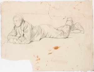 Niño tumbado boca abajo de Robert Wilhelm Ekman