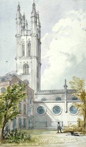 Iglesia de San Miguel, Cornhill, Ciudad de Londres, 1837 de Robert William Billings