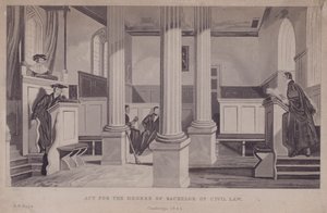 Acto para el grado de Licenciado en Derecho Civil, Cambridge de Robert William Buss