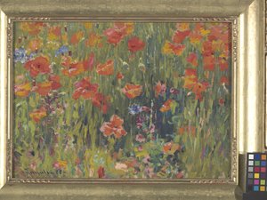 Amapolas (óleo sobre lienzo) de Robert William Vonnoh