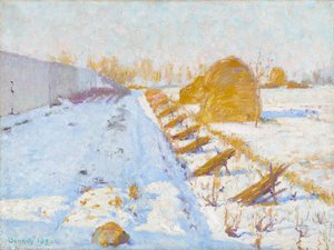 Sol y sombra de invierno de Robert William Vonnoh