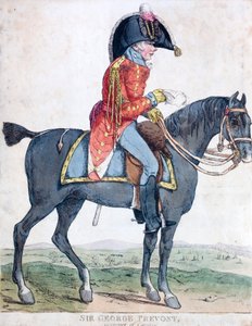 Sir George Prevost, soldado británico y administrador colonial, Gobernador General de Canadá de Robert the younger Dighton