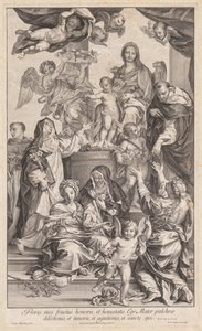 Virgen y Niño con santos, c. 1720-1730