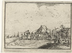 acampar Paisajes con campamentos (título de serie) de Robert van den Hoecke