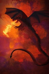 Dragón de fuego, 2022 (digital)