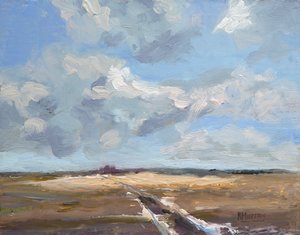 Last Of The Snow, 2019 (óleo sobre panel) de Roberta Murray