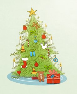 Árbol de Navidad, 2020 (digital) de Roberta Murray